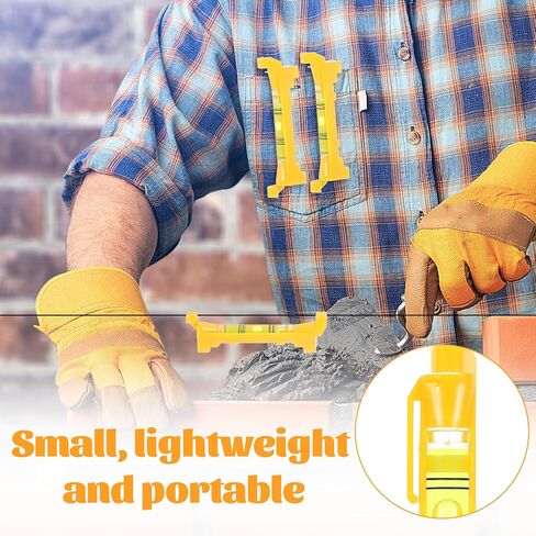 5PCS String Line Level Mini Hanging String Level Tools Bubble Spirit Post Level Measuring Layout Tools for Building Trades Bricklaying Tiling Engineering Surveying Metalworking(Yellow) in Saudi Arabia