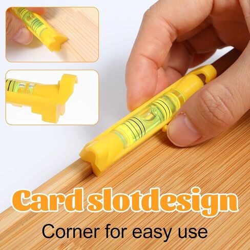 5PCS String Line Level Mini Hanging String Level Tools Bubble Spirit Post Level Measuring Layout Tools for Building Trades Bricklaying Tiling Engineering Surveying Metalworking(Yellow) in Saudi Arabia