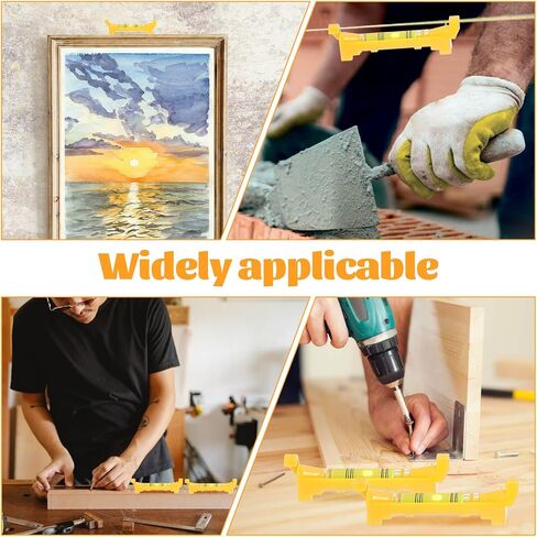 5PCS String Line Level Mini Hanging String Level Tools Bubble Spirit Post Level Measuring Layout Tools for Building Trades Bricklaying Tiling Engineering Surveying Metalworking(Yellow) in Saudi Arabia