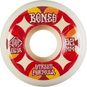 Bones Unisex's Wheels STF Retros 103A V5 Sidecut Skateboard, White, 52 mm, WSCATRV55203W4 in Saudi Arabia