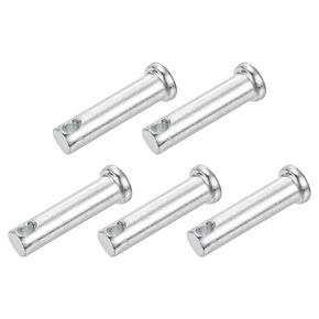 UXCELL 5PCS 3/8 "x1-1/2 Hole Hole Clevis دبابيس ، دبابيس ثقب مسطح من الصلب الكربوني ، ثقب واحد لإصلاح الميكانيكا ، تركيب الأثاث ، المعدات الصناعية ، DIY (الفضة) in Kuwait
