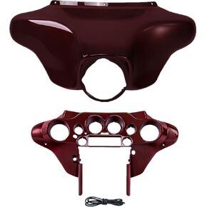 TCT-MOTORPARTS Batwing Inner & Outer Cowl Fairing Fit for Harley Touring Electra Street Glide 1996-2013 FLHT FLHTC FLHTCU FLHX Black 2012 2011 2010 2009 2008 2006 2005 2004 2003 2002 in Kuwait