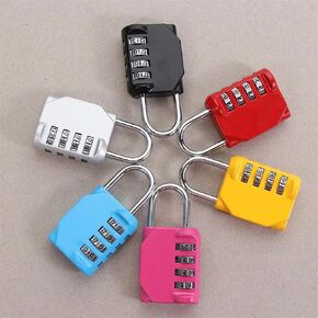 4-Digit Combination Lock Travel Security Metal Password Lock Dormitory Warehouse Door Padlock Rust-Proof Code Lock 1Pcs(Yellow) in Saudi Arabia