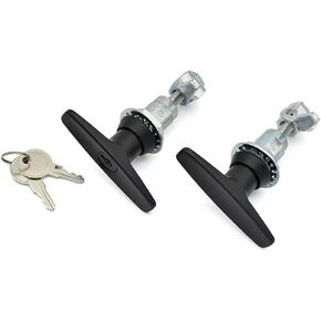 Class Electric Box Compression Type Large T-Handle Cylinder Door Cam Lock 1Pcs(Black) in Saudi Arabia