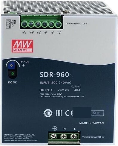 SDR-960 24/48V DC Rail Switch Supply 960W كفاءة عالية (SDR-960-48) in Kuwait