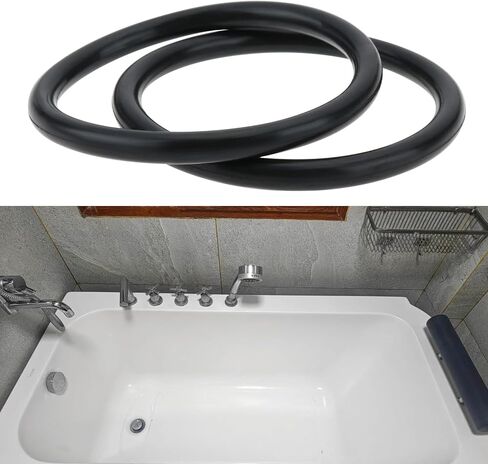 10pcs O-Ring Seals 43mm OD 36mm ID 3.5mm Width Replacement Part 98066000 Compatible with Hansgrohe Bathtub Drain Black in Kuwait