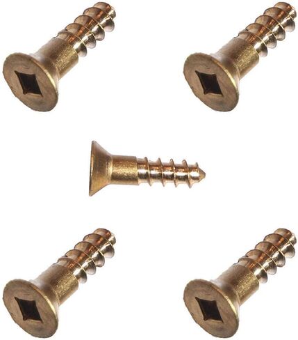 #8 x 1/2 Silicon Bronze Wood Screws, Flat Head, Square Drive Qty 50 in Saudi Arabia