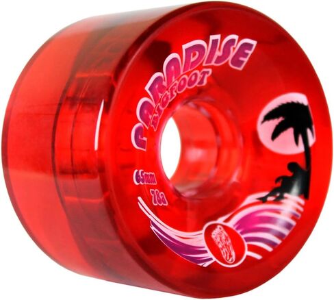 TGM Skateboards Bigfoot Freeride Longboard عجلات 65 مم 78A جزيرة SHR Cruiser + ABEC 9's (أحمر) in Kuwait