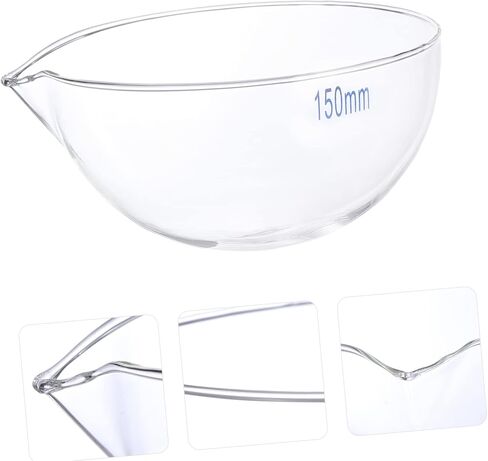 Pretyzoom Round Glass Glass Sigrating Dish 1 PC أداة تبخر مختبر قابلة لإعادة الاستخدام مع صنبور لمعالجة العينة الفعالة in Saudi Arabia