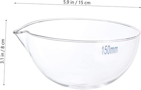 Pretyzoom Round Glass Glass Sigrating Dish 1 PC أداة تبخر مختبر قابلة لإعادة الاستخدام مع صنبور لمعالجة العينة الفعالة in Saudi Arabia