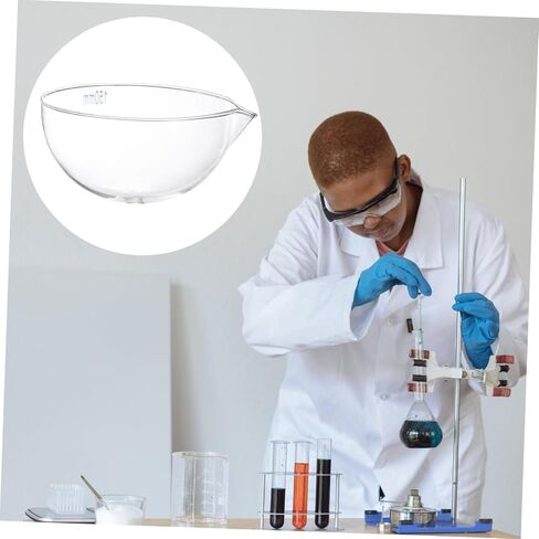 Pretyzoom Round Glass Glass Sigrating Dish 1 PC أداة تبخر مختبر قابلة لإعادة الاستخدام مع صنبور لمعالجة العينة الفعالة in Saudi Arabia
