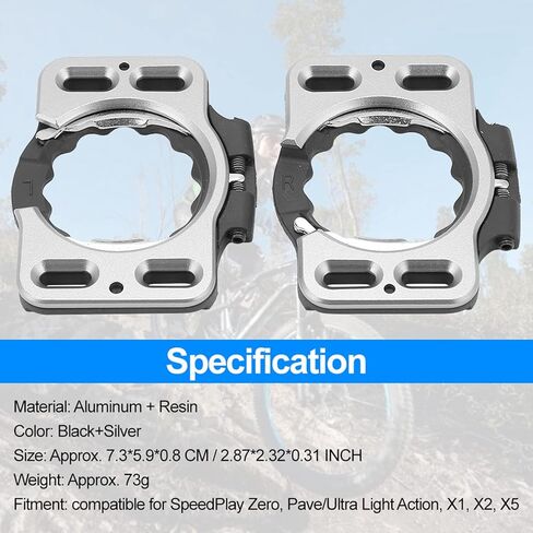 Road Bike Cleats, Aluminum Bike Cleat Cover, 1 Pair Quick Release Cycling Pedal Cleat Covers, Sturdy Cycling Shoe Cleats Converting Adapters Replacement for X1 X2 X5 in Saudi Arabia