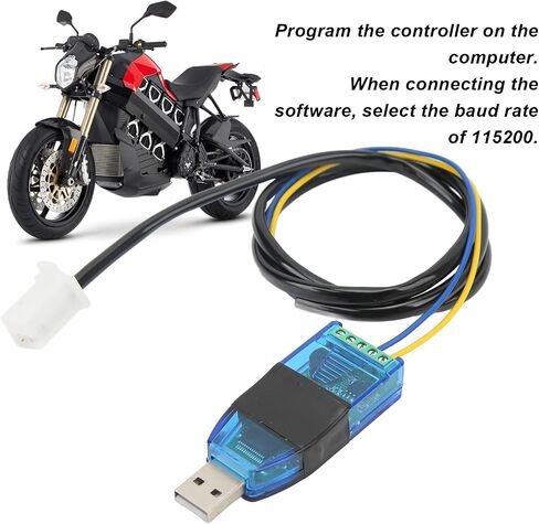 USB Programming Cable, 115200 Baud PC Programmable Electric Bike Drive Motor Conversion Kit for VOTOL Controller EM 150/2, EM 200/2, EM 260/2, Motorcycle Scooter Accessory in Saudi Arabia