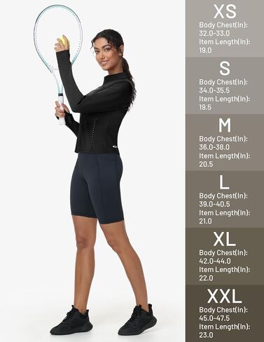 MIER Womens Workout Jackets Full Zip Up Cropped Slim Fit Lightweight Athletic Running Track Gym Tops, Thumb Holes & Pockets in Saudi Arabia