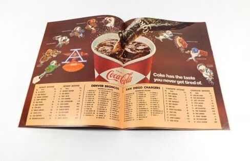 1968 San Diego Chargers at Denver Broncos AFL Football Program 12-1-68 - NFL Programs in Saudi Arabia