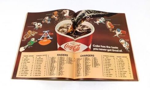 1968 San Diego Chargers في Oakland Raiders AFL Football Program 8-10-68-برامج اتحاد كرة القدم الأميركي in Saudi Arabia