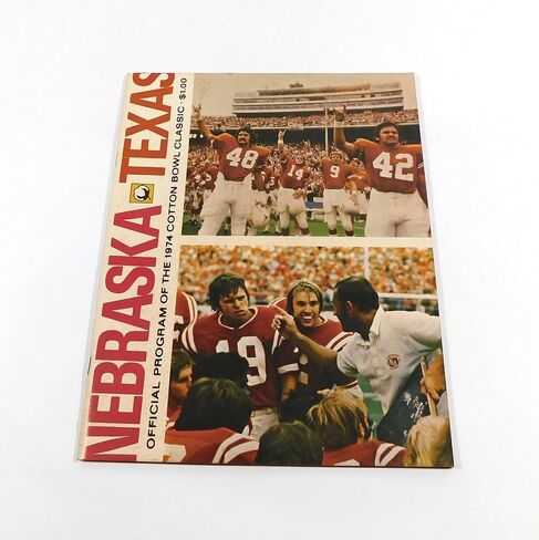 1974 Cotton Bowl Football Program Nebaska vs Texas 1-1-74 - College Programs in Saudi Arabia