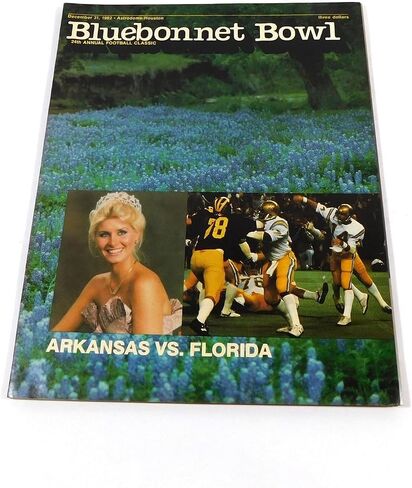 1982 Arkansas vs Florida Astro Bonnet Bowl College Football Program 12-31-82-برامج الكلية in Saudi Arabia