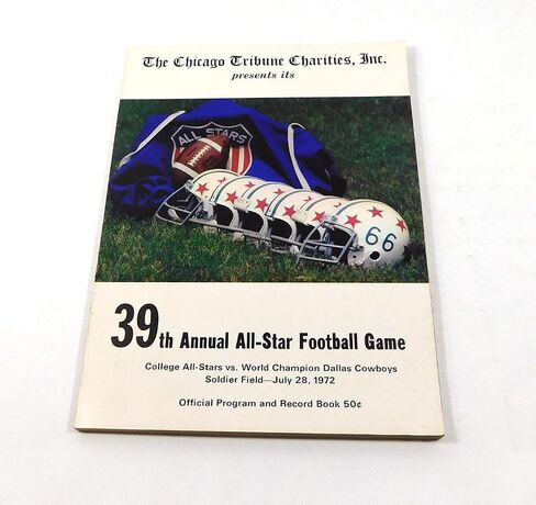 1972 برنامج Dallas Cowboys مقابل College All-Stars Football Program 7-28-72-برامج اتحاد كرة القدم الأميركي in Saudi Arabia