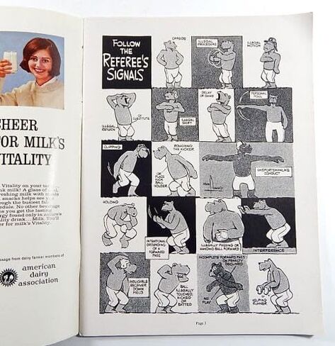 Brown Bears vs Cornell Big 11/5/66 Vintage College Football Program - برامج الكلية in Saudi Arabia