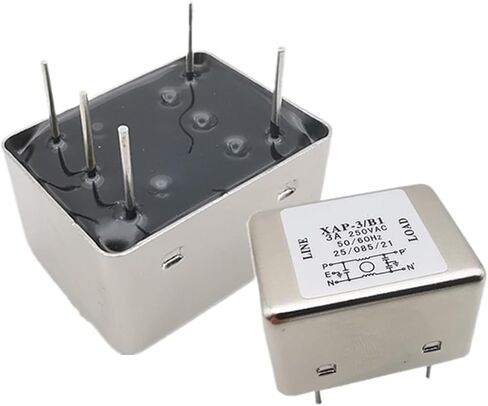 لوحة PCB مثبتة على PIN POWER FILTER XAP-3-B1 FILTER 220V 3A تباعد دبوس 21 مم in Saudi Arabia