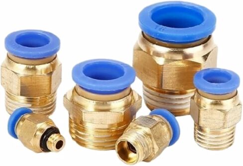 موصل الهواء الهوائي PC PC 4/6/8/10/12MM مؤشر ترابط 1/8 1/4 3/8 1/2 تركيبات خرطوم موصلات سريعة 1PCS (PC8-03) in Saudi Arabia