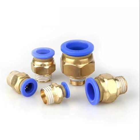 موصل الهواء الهوائي PC PC 4/6/8/10/12MM مؤشر ترابط 1/8 1/4 3/8 1/2 أجهزة تركيب خرطوم المكونات الهوائية 1PC (PC6-M5) in Saudi Arabia