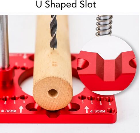 Aluminum Alloy Hand Electric Drill Fixing Bracket Holder 35mm Hinge Hole Locator for Accurate Woodworking Projects in Saudi Arabia