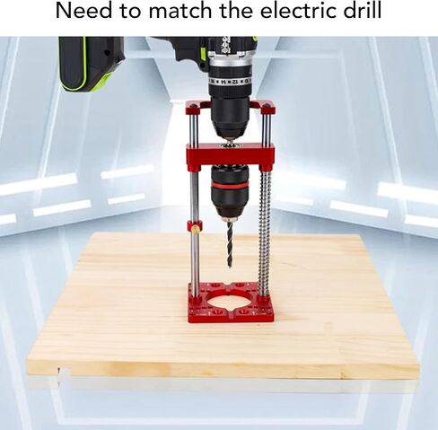 Aluminum Alloy Hand Electric Drill Fixing Bracket Holder 35mm Hinge Hole Locator for Accurate Woodworking Projects in Saudi Arabia