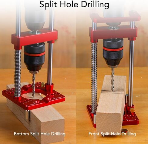 Aluminum Alloy Hand Electric Drill Fixing Bracket Holder 35mm Hinge Hole Locator for Accurate Woodworking Projects in Saudi Arabia