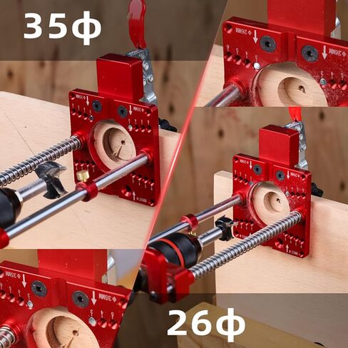 Aluminum Alloy Hand Electric Drill Fixing Bracket Holder 35mm Hinge Hole Locator for Accurate Woodworking Projects in Saudi Arabia