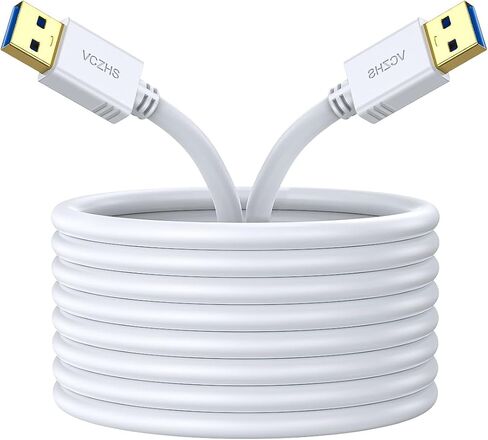 VCZHS Tech USB to USB Cable 3ft - Double Ended U SB Cord USB3.0 Male to Male Cable USB3.0 A to A Cord for Hard Drive Enclosures, DVD Player, Laptop Cooler in Saudi Arabia