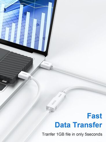 VCZHS Tech USB to USB Cable 3ft - Double Ended U SB Cord USB3.0 Male to Male Cable USB3.0 A to A Cord for Hard Drive Enclosures, DVD Player, Laptop Cooler in Saudi Arabia