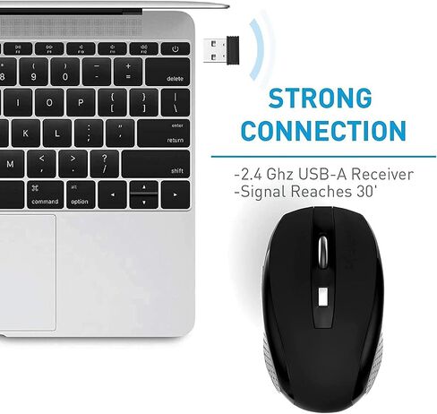 3 Pack Wireless Mouse ، 2.4 جيجا هرتز اللاسلكي الماوس Mouse1200DPI ، 6 أزرار مع جهاز استقبال Nano للكمبيوتر المحمول ، الكمبيوتر ، Chromebook ، الكمبيوتر ، دفتر ملاحظات ، Office (Red) in Kuwait