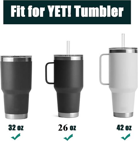 32 oz Replacement Lid for Yeti Lids, Splash Resistant 32 oz Straw Mug, BPA Free with 4 Silicon rubber Gaskets O-Ring (2 Pack) in Saudi Arabia