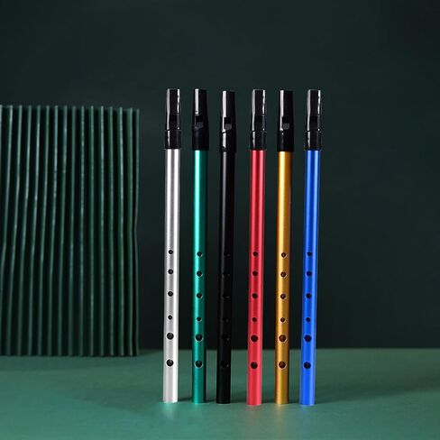 HUIOP Flute, C-Key Irish Whistle,Irish Whistle C Key 6-Hole Key of C 6 Holes Flute Penny Whistle Tin Whistle Wind Musical Instruments for Student Beginners Intermediates Experts, Gold in Saudi Arabia