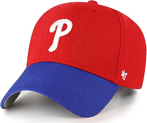 47 علامة تجارية MLB Two Tine Primary Logo MVP القابلة للتعديل القابلة للضبط قبعة قبعة البيسبول ، البالغ واحد يتناسب مع الجميع in Kuwait