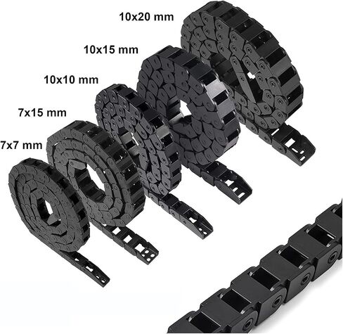 Drive Drag Chain Cable Chains 7x15 10x20 10x30 10x10mm Bridge Type Non-Opening Plastic Towline Transmission Drag Chain for Machine(7x15 mm) in Saudi Arabia