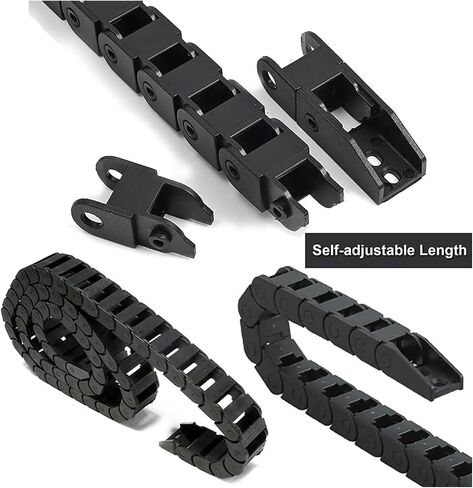 Drive Drag Chain Cable Chains 7x15 10x20 10x30 10x10mm Bridge Type Non-Opening Plastic Towline Transmission Drag Chain for Machine(7x15 mm) in Saudi Arabia