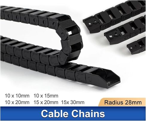 Drive Drag Chain Cable Chains Bridge Type Plastic Drag Towline Non-Opening 10x10 10x15 10x20mm Wire Transmission(10x10mm) in Saudi Arabia