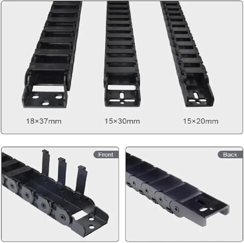 Drive Drag Chain Cable Chains Bridge Type Plastic Drag Towline Non-Opening 10x10 10x15 10x20mm Wire Transmission(10x10mm) in Saudi Arabia
