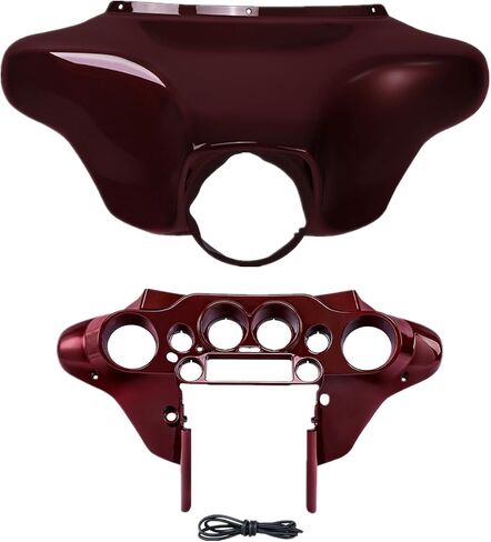 TCT-MOTORPARTS BATWING INNER & OUTER COWL FAIRING FIT for Harley Touring Electra Street Glide 1996-2013 FLHT FLHTC FLHTCU FLHX Black 2012 2011 2006 2005 2005 2003 2003 2002 in Saudi Arabia