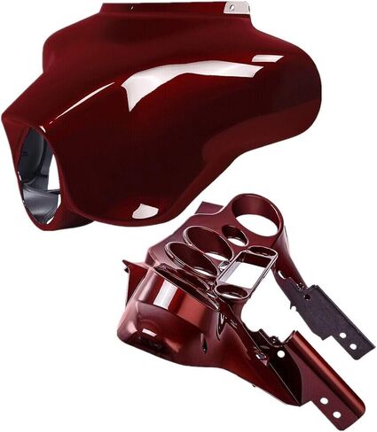 TCT-MOTORPARTS BATWING INNER & OUTER COWL FAIRING FIT for Harley Touring Electra Street Glide 1996-2013 FLHT FLHTC FLHTCU FLHX Black 2012 2011 2006 2005 2005 2003 2003 2002 in Saudi Arabia