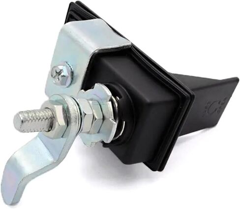 XK146-3 Electric Cabinet Black Plastic Keyless Percussion Close Inline Panel Latch Lock 1Pcs(XK146-3LW) in Saudi Arabia