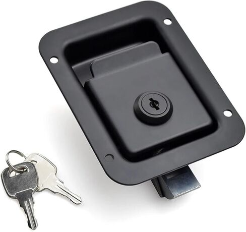 XK104B Carbon Steel Large Panel Lock Heavy Lock Press Type Flat Lock Impact Close Lock 1Pcs(XK104B-T) in Saudi Arabia