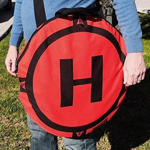 Hoodman Weighted Trifold UAV Drone Landing Pad LP21 - fits Mini 4 Pro, mini 3 pro, mavic and spark - Durable, No Stakes Required, collapses to one sixth of deployed size in Kuwait