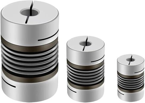 D65L81 Corrugated Coupling 8/10/12/14/16/18/20/25/28mm CNC Aluminium Alloy for Stepper Motor Coupler Shaft Couplings 3D Printer 1Pcs(22X24) in Saudi Arabia