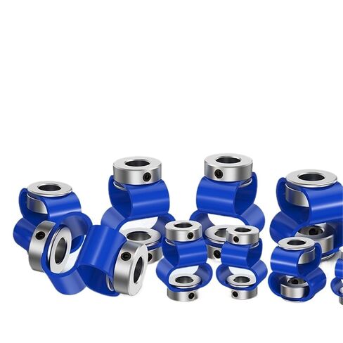 LS-D-D-D40L50 LS D D40L50 8 FONT ENCODER COUPLING DUBLE LOOP زوجين مرن من ألومك الألمنيوم CNC 3D CONSCITION 1PCS (6x8) in Saudi Arabia