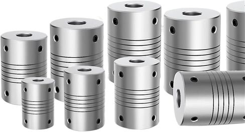 LR-D-D15L20 LR D D15L20 Aluminum Elastic Winding Shaft Coupler Motor Connector 3/4/5/6/7/8mm Thimble Type Customize Flexible CNC Coupling 1Pcs(5mmX8mm) in Saudi Arabia