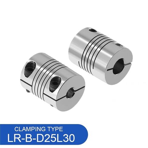 LR-B-D25L30 LR B D25L30 الألومنيوم مرنة عمود اللفات التوصيل موصل محرك مقرن من 5 مم إلى 12 مم تخصيص اقتران CNC مرن 1PCs (12mmx12mm) in Kuwait